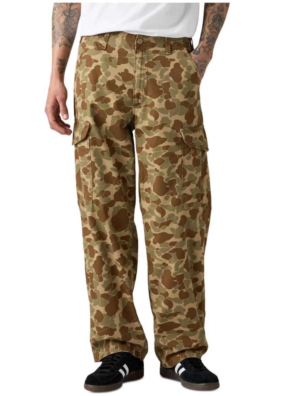Levi's XX Cargo Men's Baggy Pants Slightly Tapered Leg 30X30 Camouflage NWT